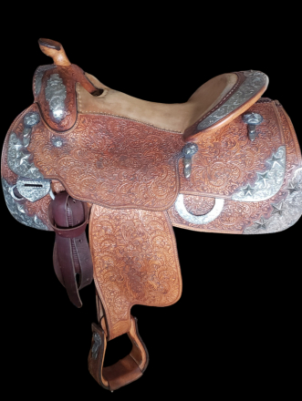 Tack ID: 569674 Blue Ribbon Western Pleasure Saddle with Sterling Silver - PhotoID: 155333 - Expires 07-Mar-2026 Days Left: 82