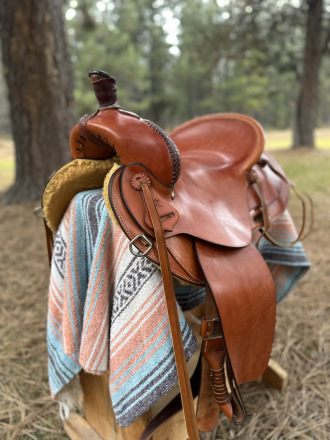 Tack ID: 570142 Lloyd Reed Custom Saddle - 15 1/2 Seat - PhotoID: 155214 - Expires 23-Apr-2026 Days Left: 139