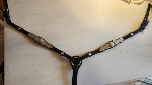 Tack ID: 570298 Custom silver headstall, romel reins, and breastcollar - PhotoID: 155381 - Expires 09-Apr-2026 Days Left: 65