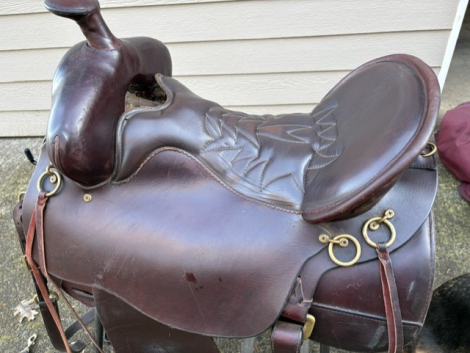 Tack ID: 570464 16.5 Tucker High Plains Trail Saddle - PhotoID: 155601 - Expires 12-Oct-2026 Days Left: 178