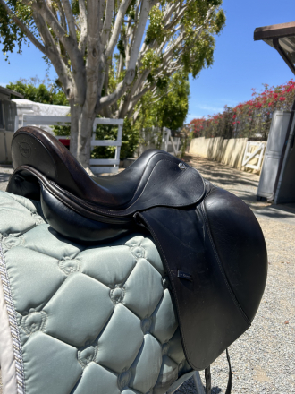 Tack ID: 570490 Prestige D1 Dressage Saddle 17” L – Engelke – Black - PhotoID: 155623 - Expires 28-Jul-2026 Days Left: 83
