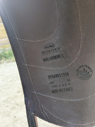 Tack ID: 570583 2021 Devoucoux Makila Harmonie S Dressage saddle - PhotoID: 155718 - Expires 04-Sep-2026 Days Left: 44