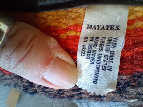 Tack ID: 570693 Vng mayatexe wool parade show costume blanket - PhotoID: 155843 - Expires 23-Jan-2027 Days Left: 135