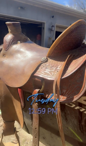 Tack ID: 570782 Wade custom corriente 18 tooled/roughout saddle - PhotoID: 155962 - Expires 10-Dec-2026 Days Left: 87